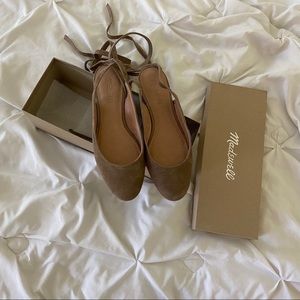 Madewell april ankle wrap flats